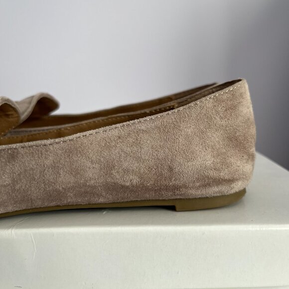Steve Madden Grey Suede Pointed Toe Flats Jainna Size 5 - Picture 11 of 16
